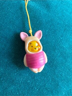 Cute Disney Winnie the Pooh in a Piglet Costume Peek-a-Pooh Phone/Bag Charm
